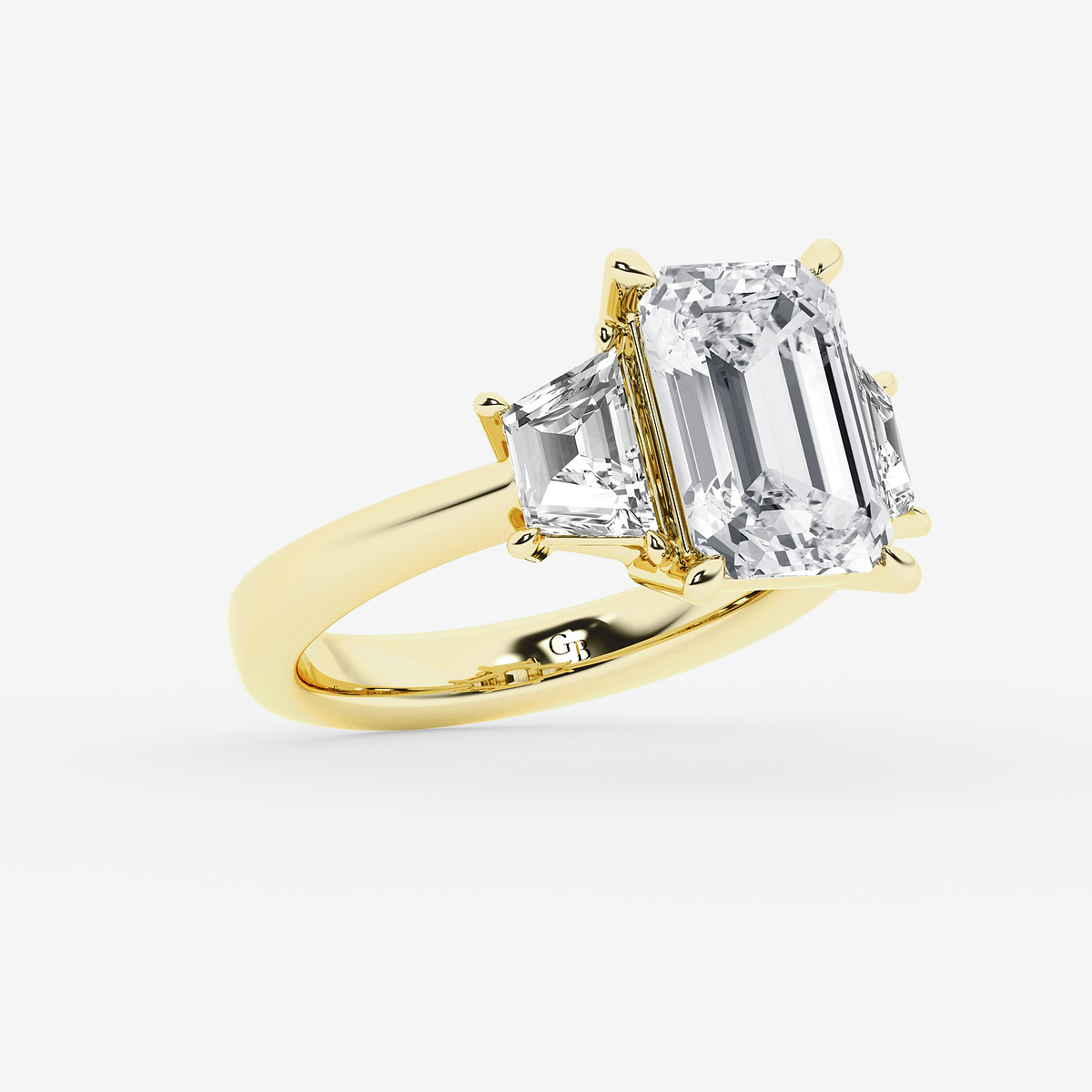 Additional Image 1 for  5 ctw Emerald Lab Grown Diamond Engagement Ring